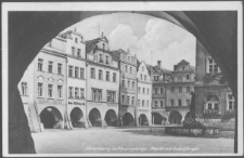 Hirschberg im Riesengebirge. Markt mit Gabeljürgen [Dokument ikonograficzny]