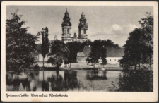 Grüssau i. Schles. - Blick auf die Klosterkirche [Dokument ikonograficzny]