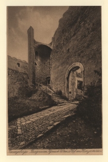 Riesengebirge. Burgruine Kynast (657 m) Hof m. Hungerturm [Dokument ikonograficzny]