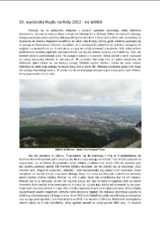 33. wycieczka Rajdu na Raty 2012 - na Ještĕd [Dokument elektroniczny]