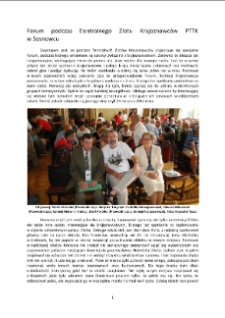 Forum podczas Centralnego Zlotu Krajoznawców PTTK w Sosnowcu [Dokument elektroniczny]