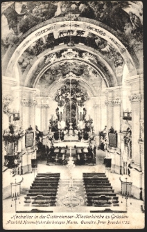 Hochaltar in der Cistercienser-Klosterkirche zu Grüssau [Dokument ikonograficzny]