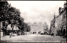 Riesengebirge Hirschberg i. Schl. Markt m. Blick nach Hotel Deutsches Haus. [Dokument ikonograficzny]