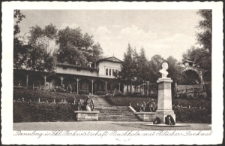 Löwenberg i. Schl. Parkwirtschaft Buchholz mit Blücher-Denkmal [Dokument ikonograficzny]