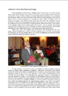 Jubileusz Franciszka Dymczyńskiego [Dokument elektroniczny]