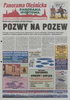 Panorama Oleśnicka: tygodnik Ziemi Oleśnickiej, 2001, nr 6 (568)
