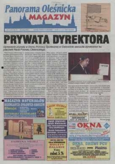 Panorama Oleśnicka: tygodnik Ziemi Oleśnickiej, 2001, nr 11 (573)