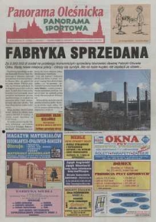 Panorama Oleśnicka: tygodnik Ziemi Oleśnickiej, 2001, nr 16 (578)