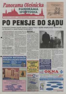 Panorama Oleśnicka: tygodnik Ziemi Oleśnickiej, 2001, nr 18 (580)