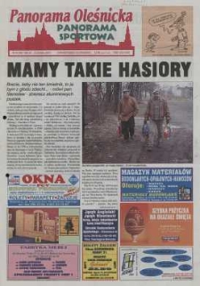 Panorama Oleśnicka: tygodnik Ziemi Oleśnickiej, 2001, nr 24 (586)