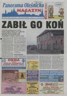 Panorama Oleśnicka: tygodnik Ziemi Oleśnickiej, 2001, nr 39 (601)