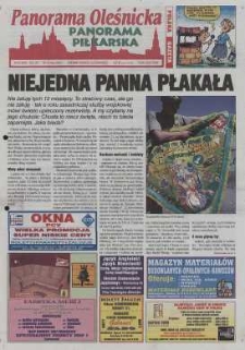 Panorama Oleśnicka: tygodnik Ziemi Oleśnickiej, 2001, nr 42 (604)