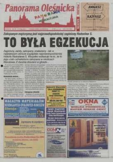 Panorama Oleśnicka: tygodnik Ziemi Oleśnickiej, 2001, nr 56 (618)