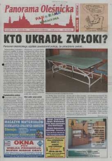 Panorama Oleśnicka: tygodnik Ziemi Oleśnickiej, 2001, nr 62 (624)