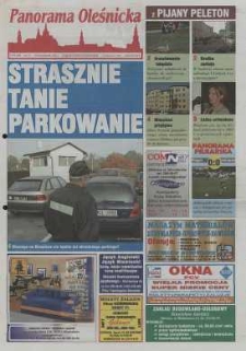 Panorama Oleśnicka: tygodnik Ziemi Oleśnickiej, 2001, nr 84 (646)