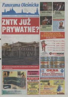 Panorama Oleśnicka: tygodnik Ziemi Oleśnickiej, 2001, nr 93 (655)