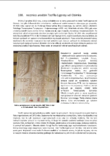 100. rocznica urodzin Teofila Ligenzy vel Ozimka [Dokument elektroniczny]
