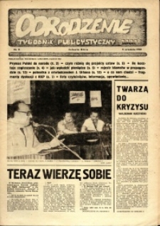 Odrodzenie : tygodnik publicystyczny NSZZ "Solidarność", 1981, nr 9