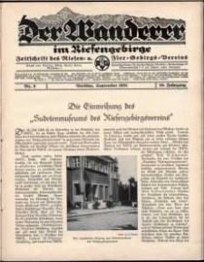 Der Wanderer im Riesengebirge, 1938, nr 9