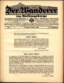 Der Wanderer im Riesengebirge, 1939, nr 1
