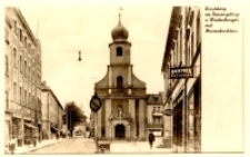 Hirschberg im Riesengebirge u. Hindenburgstr. mit Marienkirchlein [Dokument ikonograficzny]