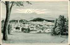 Riesengebirge. Hirschberg mit Schneekoppe [Dokument ikonograficzny]