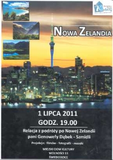 Nowa Zelandia - Relacja z podróży po Nowej Zelandii pani Genowefy Dąbek- Szmidli