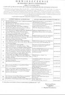 Obwieszczenie Burmistrza Miasta Świebodzice z dnia 5 września 2011 r