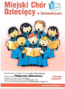 Miejski Dom Kultury w Świebodzicach ogłasza nabór do chóru dziecięcego