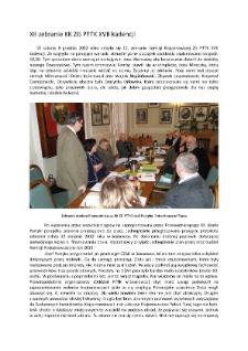 XII zebranie KK ZG PTTK XVII kadencji w Warszawie 2012 [Dokument elektroniczny]