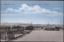 Hirschberg i. Schl. Blick v. d. Wolkenhainerstrasse n. d. Isergebirge [Dokument ikonograficzny]